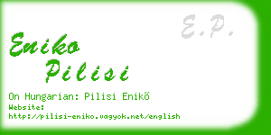 eniko pilisi business card